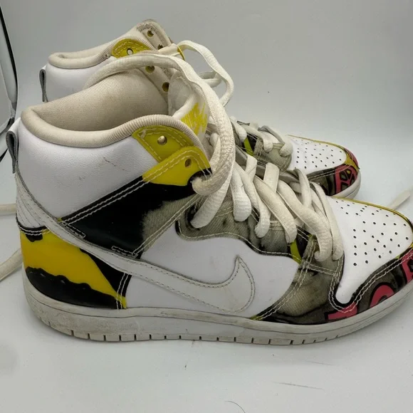 Nike SB De La Soul Dunk High Top Shoes Sneakers 2014 Size 4 GUC - Picture 12 of 13